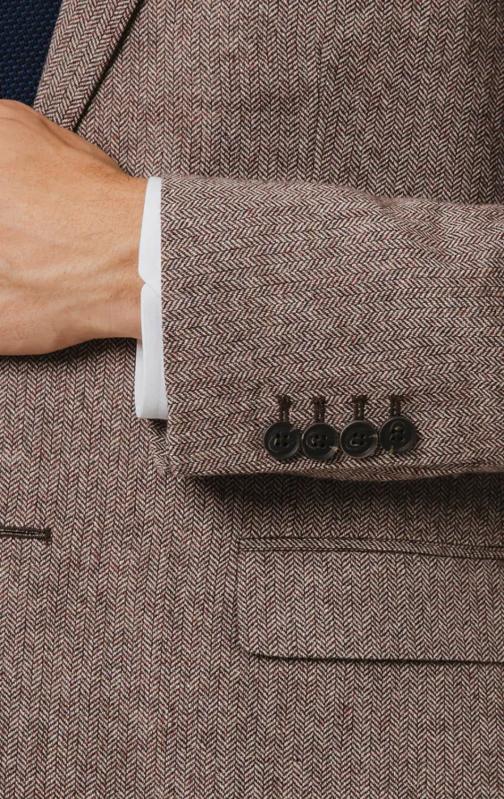 Redwood Herringbone Tweed Suit Jacket - photo 2 Redwood Herringbone Tweed Suit Jacket - photo 2