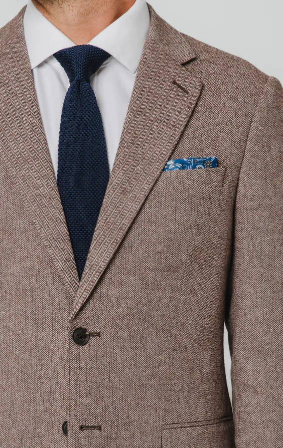 Redwood Herringbone Tweed Suit Jacket - photo 3 Redwood Herringbone Tweed Suit Jacket - photo 3