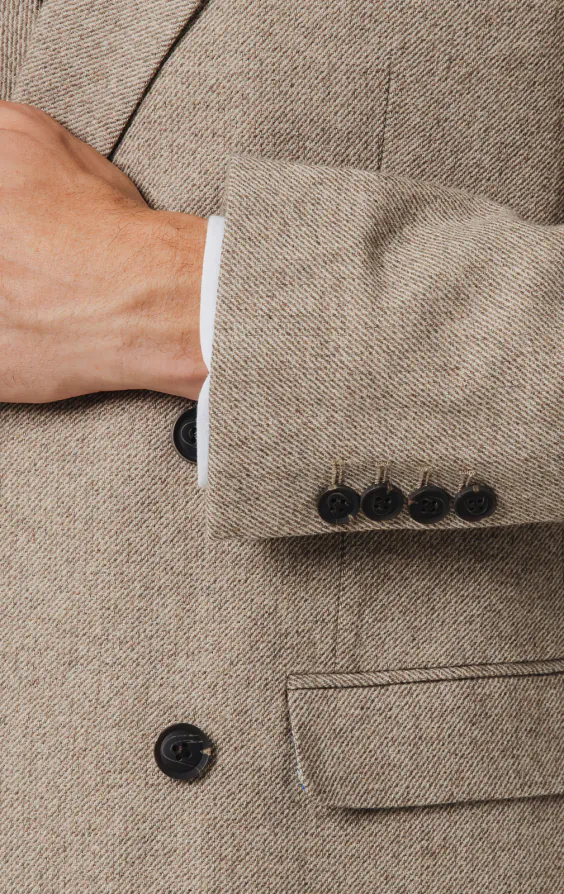 Camel Twill Tweed Suit - photo 2