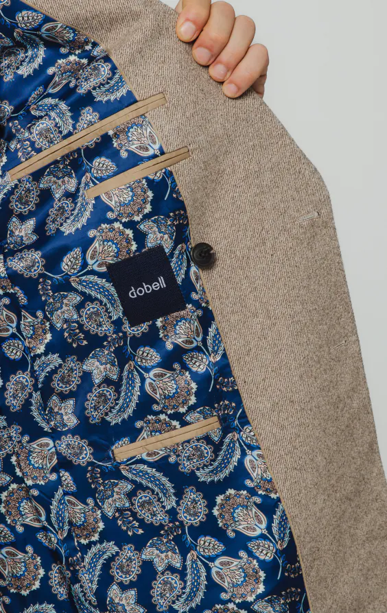 Camel Twill Tweed Suit - photo 4