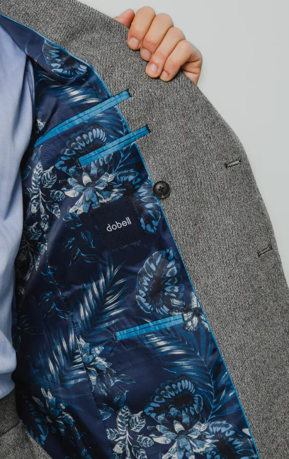 Grey Twill Tweed Suit Jacket - photo 4 Grey Twill Tweed Suit Jacket - photo 4