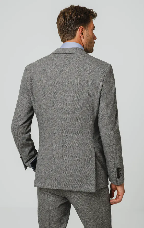 Grey Twill Tweed 3 Piece Suit - photo 4 Grey Twill Tweed 3 Piece Suit - photo 4