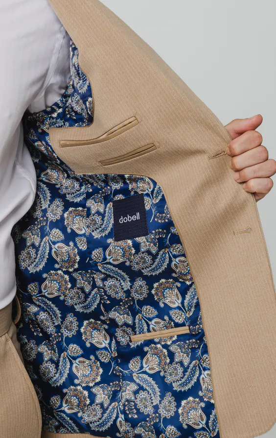 Camel Pinstripe Suit - photo 4