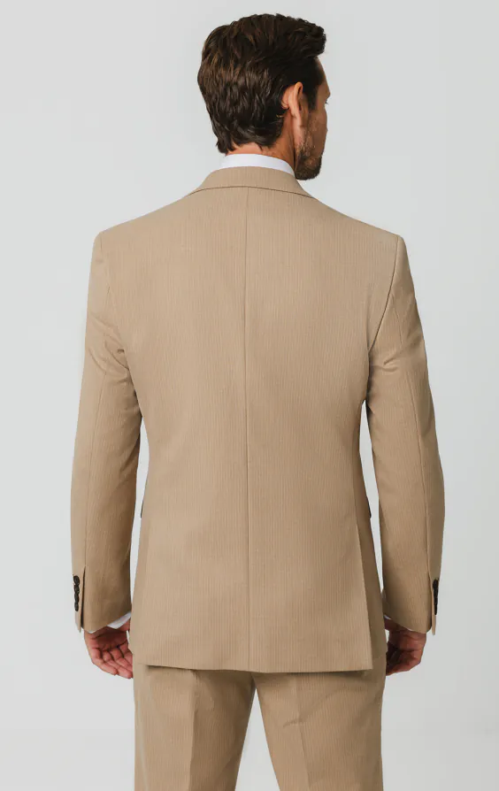 Camel Pinstripe Suit - photo 5