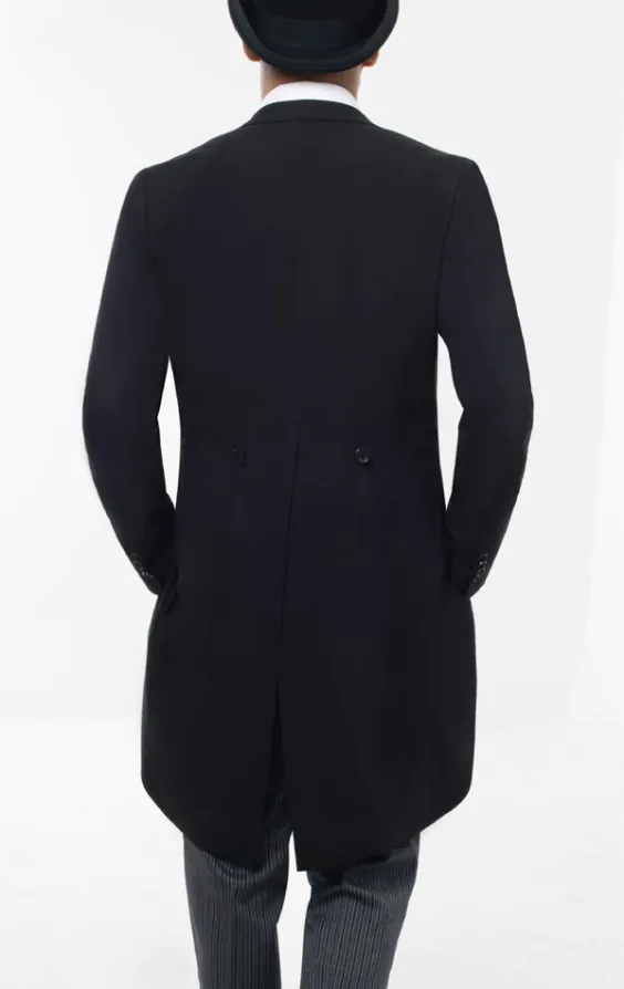 Black Morning Suit with Striped Trousers - photo 3 Black Morning Suit with Striped Trousers - photo 3