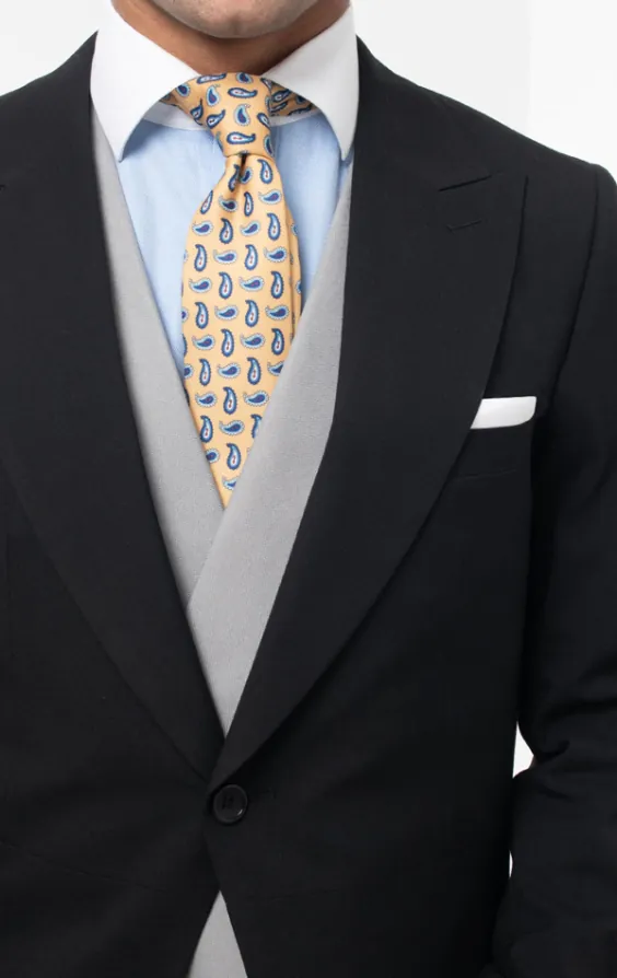 Black Morning Suit with Striped Trousers - photo 5 Black Morning Suit with Striped Trousers - photo 5
