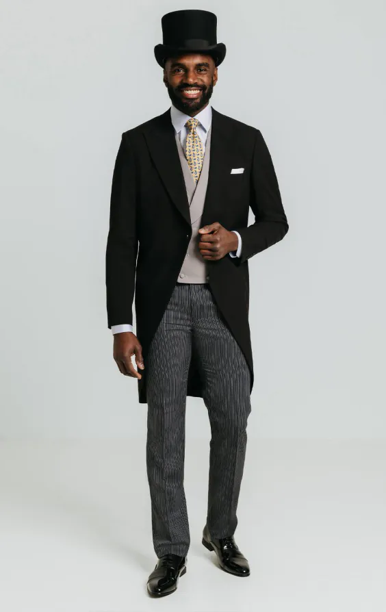 Black Morning Suit Tailcoat - photo 1 Black Morning Suit Tailcoat - photo 1