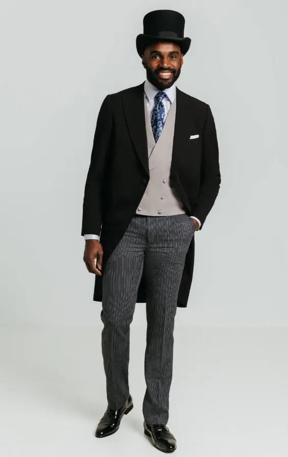 Dobell Black Slim Fit Morning Suit - photo 1 Dobell Black Slim Fit Morning Suit - photo 1
