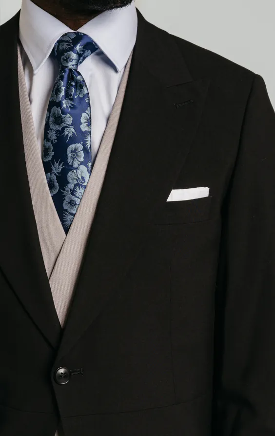 Black Slim Fit Morning Suit Tailcoat - photo 3 Black Slim Fit Morning Suit Tailcoat - photo 3