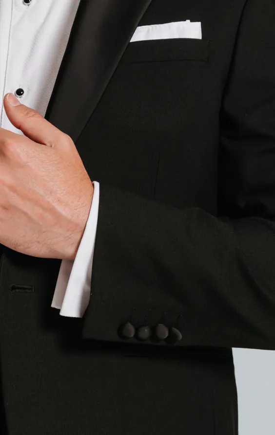 Black Tuxedo with Notch Lapel - photo 3 Black Tuxedo with Notch Lapel - photo 3