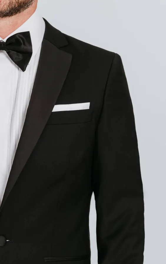 Black 100% Wool 2 Piece Tuxedo, Tuxedo Shirt, Tuxedo Shoes, Cummerbund, Bow Tie - photo 4 Black 100% Wool 2 Piece Tuxedo, Tuxedo Shirt, Tuxedo Shoes, Cummerbund, Bow Tie - photo 4