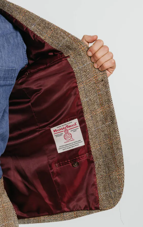Harris Tweed Brown Windowpane Check Tweed Suit - photo 5 Harris Tweed Brown Windowpane Check Tweed Suit - photo 5