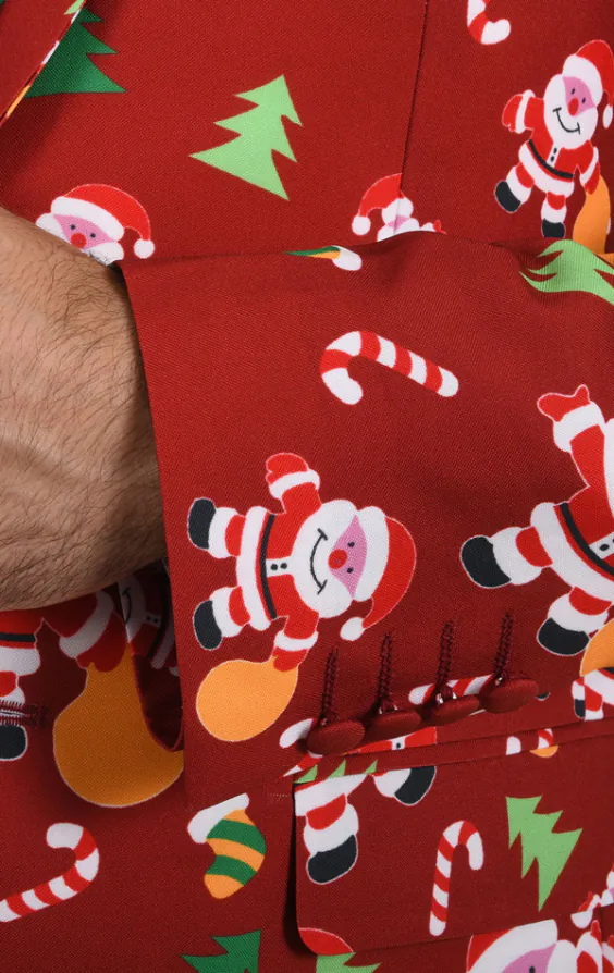 Happy Santa Claus Red Christmas Suit - photo 3 Happy Santa Claus Red Christmas Suit - photo 3
