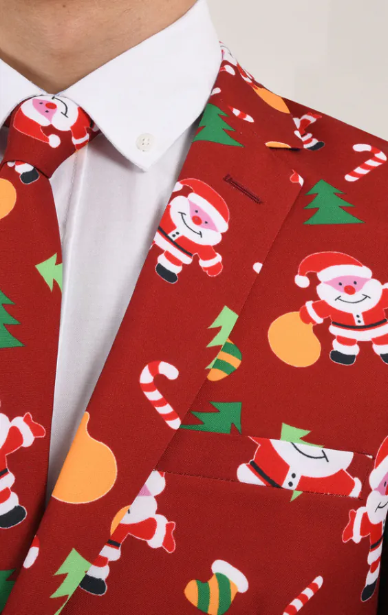 Happy Santa Claus Red Christmas Suit - photo 4 Happy Santa Claus Red Christmas Suit - photo 4