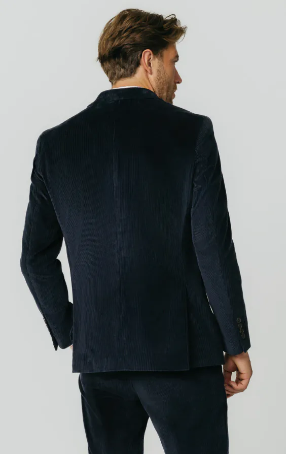 Double Breasted Navy Corduroy Jacket - photo 5