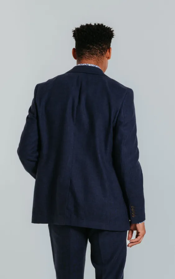 Navy Linen 3 Piece Suit - photo 3 Navy Linen 3 Piece Suit - photo 3