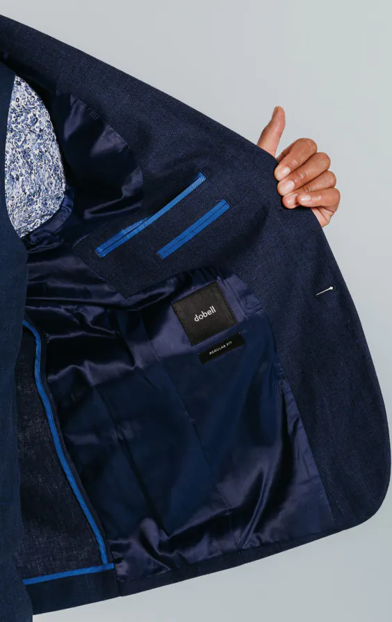 Navy Linen Suit Jacket - photo 4 Navy Linen Suit Jacket - photo 4