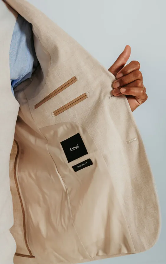 Cream Linen Suit Jacket - photo 4 Cream Linen Suit Jacket - photo 4