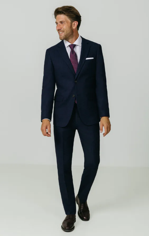 Navy Donegal Tweed Jacket - photo 1 Navy Donegal Tweed Jacket - photo 1