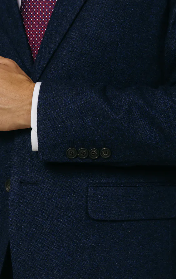Dobell Navy Donegal Tweed Jacket - photo 2 Dobell Navy Donegal Tweed Jacket - photo 2