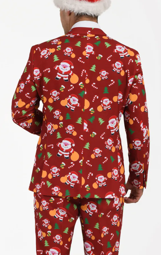 Happy Santa Claus Red Christmas Suit - photo 2 Happy Santa Claus Red Christmas Suit - photo 2