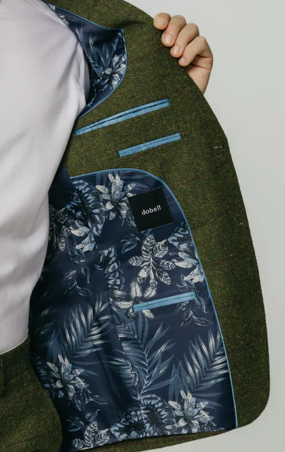 Green Windowpane Check Tweed Jacket - photo 4 Green Windowpane Check Tweed Jacket - photo 4