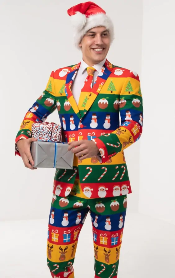 Christmas Wrapping Paper Suit