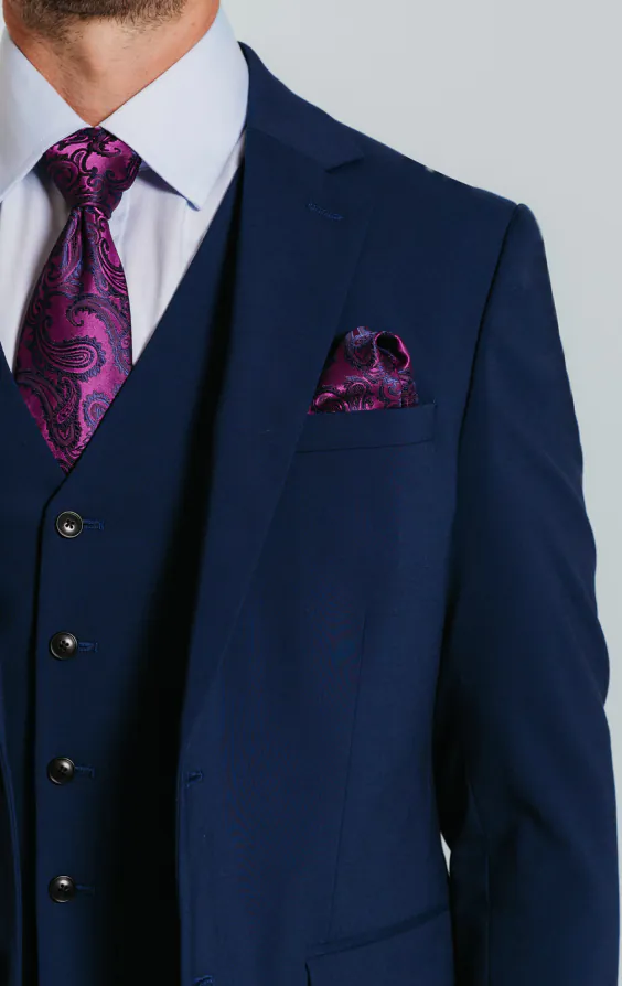 Blue Slim 3 Piece Suit - photo 4 Blue Slim 3 Piece Suit - photo 4