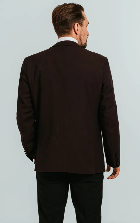 Burgundy Peak Lapel Tuxedo Jacket - photo 1 Burgundy Peak Lapel Tuxedo Jacket - photo 1