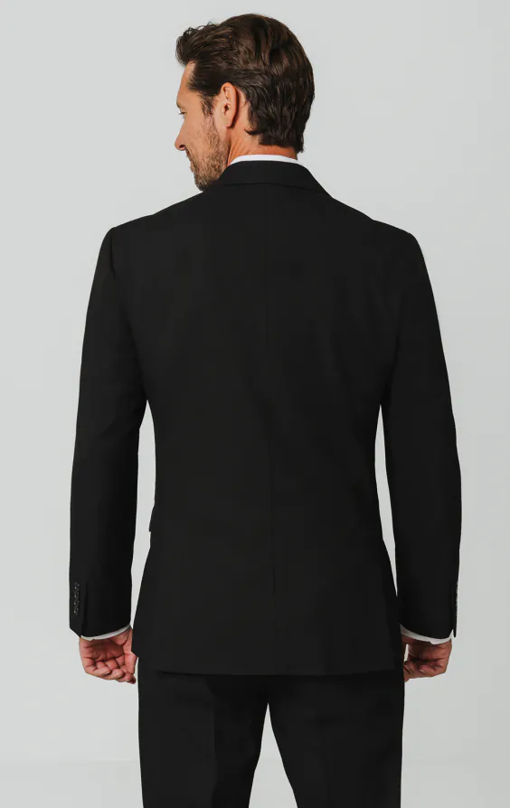 Black Double Breasted Suit with Peak Lapel - photo 5 Black Double Breasted Suit with Peak Lapel - photo 5