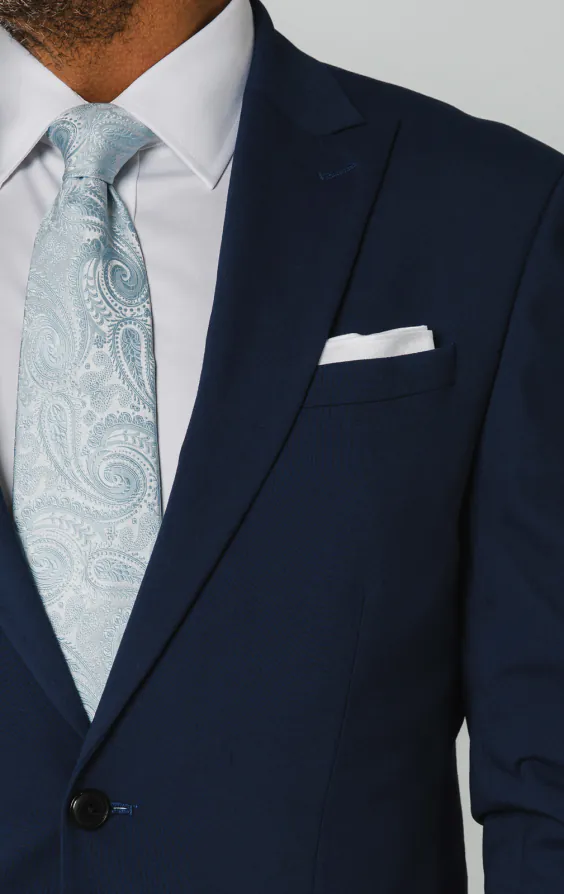 Blue Suit Jacket with Peak Lapel - photo 3 Blue Suit Jacket with Peak Lapel - photo 3