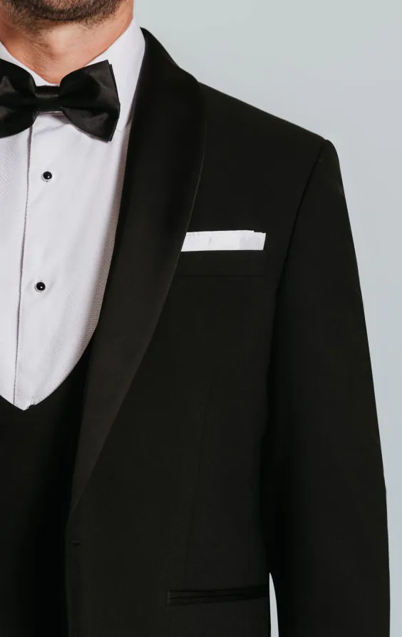 Black Dinner Jacket with Shawl Lapel - photo 3 Black Dinner Jacket with Shawl Lapel - photo 3