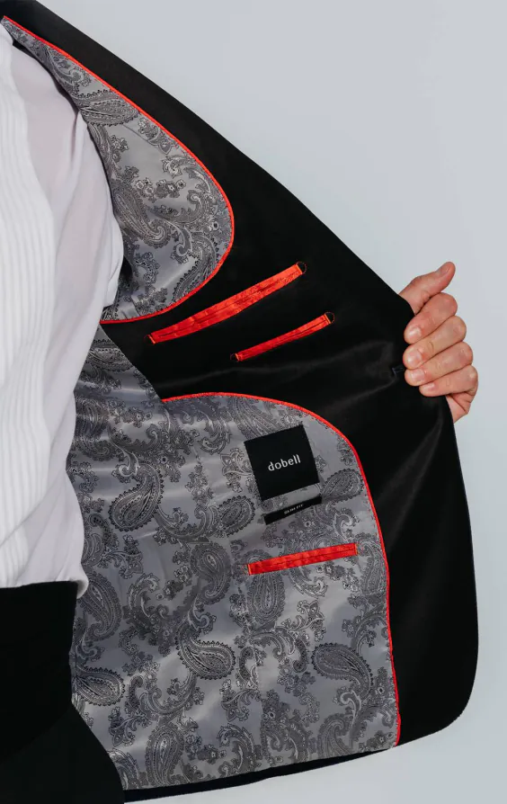 Dobell Navy Blue Slim Fit Velvet Jacket - photo 4 Dobell Navy Blue Slim Fit Velvet Jacket - photo 4