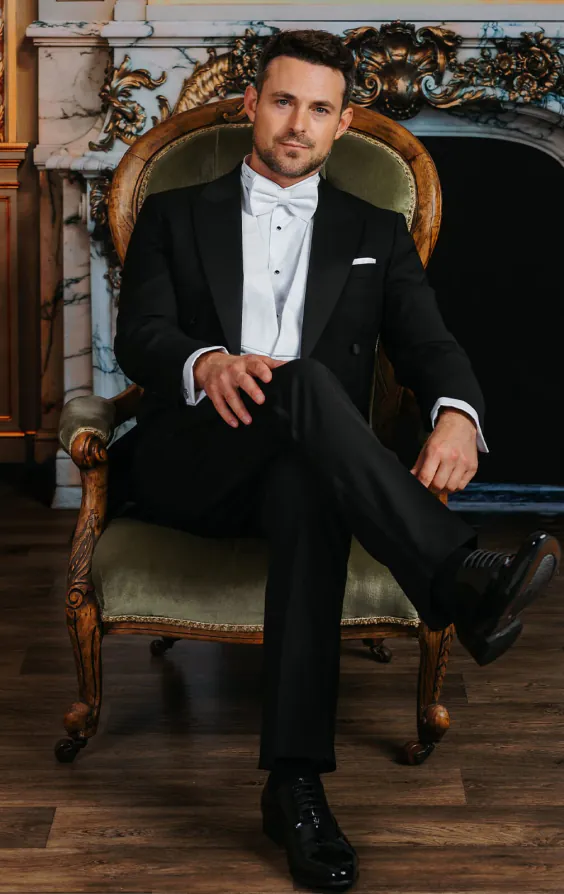 100% Wool White Tie Jacket - photo 1