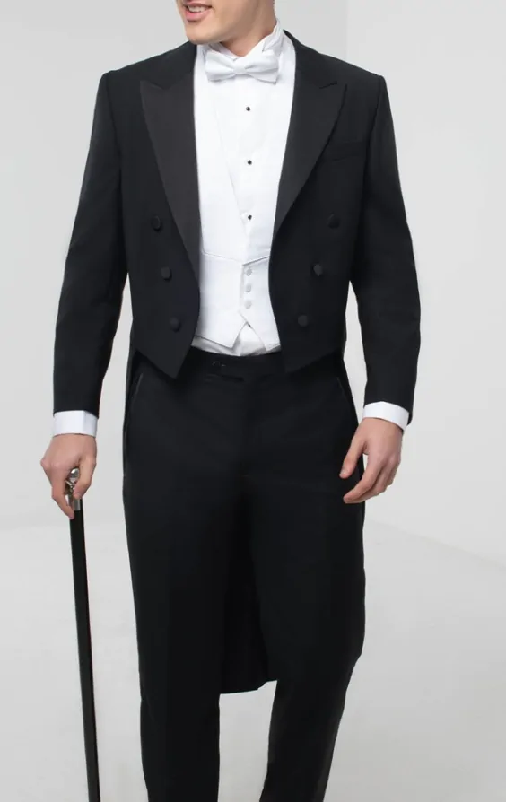 Dobell 100 Wool White Tie Jacket