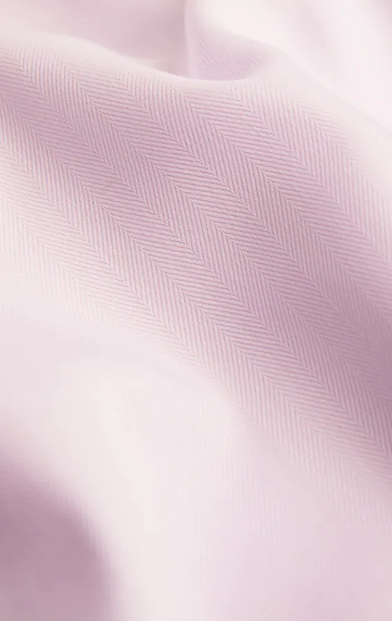 Lilac Herringbone 100% Cotton Easy Care Shirt - photo 3 Lilac Herringbone 100% Cotton Easy Care Shirt - photo 3