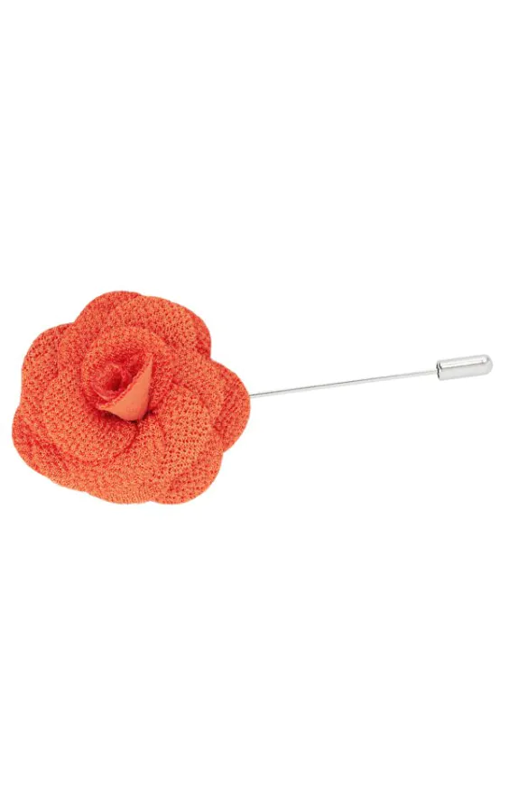 Dobell Orange Flower Lapel Pin Dobell Orange Flower Lapel Pin