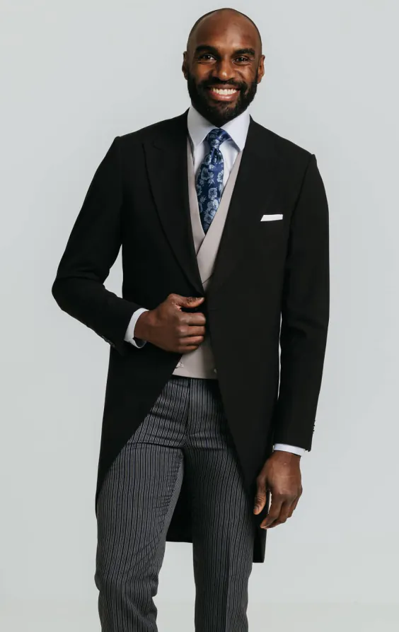 Dobell Black Slim Fit Morning Suit Dobell Black Slim Fit Morning Suit