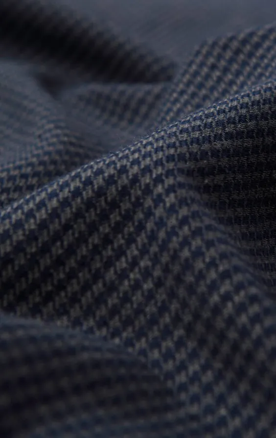 Navy Puppytooth Check Jacket - photo 6