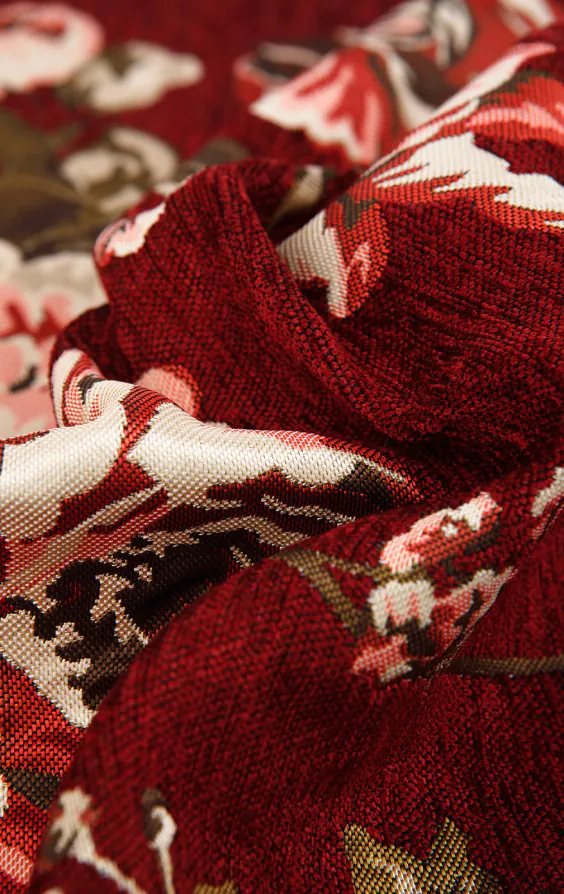 Red Floral Brocade Vest - photo 3 Red Floral Brocade Vest - photo 3