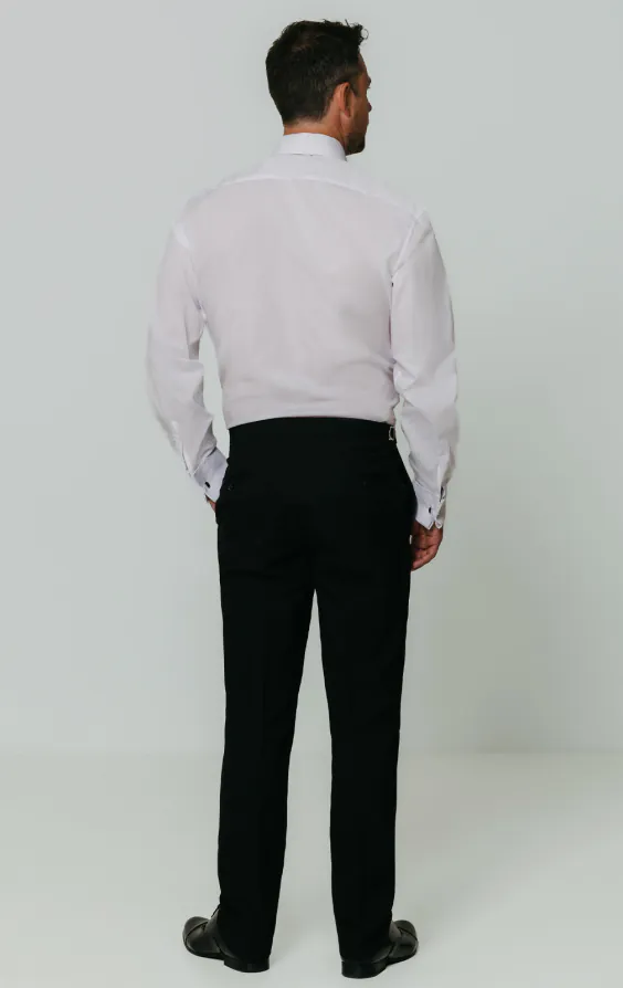 Standard Collar Marcella Front Slim Fit White Tuxedo Shirt - photo 4 Standard Collar Marcella Front Slim Fit White Tuxedo Shirt - photo 4