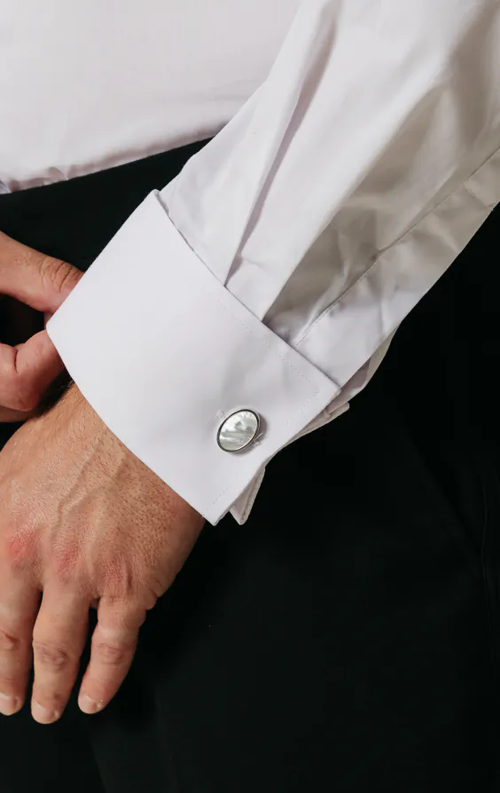 Dobell White Tuxedo Shirt with Stud Buttons - photo 3 Dobell White Tuxedo Shirt with Stud Buttons - photo 3