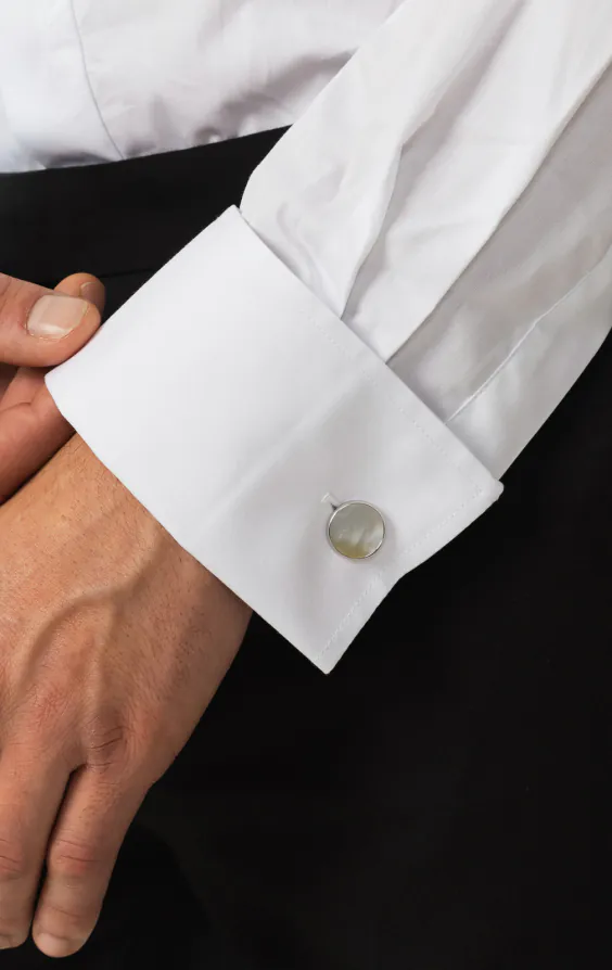 100% Cotton, Standard Collar, Plain Front, Slim Fit Tuxedo Shirt by Dobell - photo 3 100% Cotton, Standard Collar, Plain Front, Slim Fit Tuxedo Shirt by Dobell - photo 3