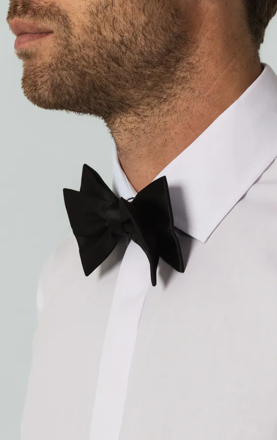 Dobell White Slim Fit Tuxedo Shirt with Classic Collar - photo 2 Dobell White Slim Fit Tuxedo Shirt with Classic Collar - photo 2