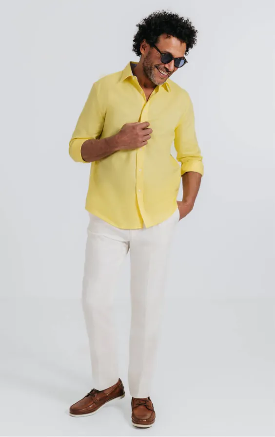 Yellow Linen Shirt - photo 1 Yellow Linen Shirt - photo 1