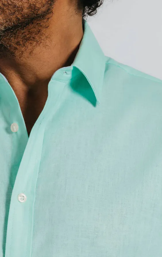 Aqua Linen Shirt - photo 2 Aqua Linen Shirt - photo 2