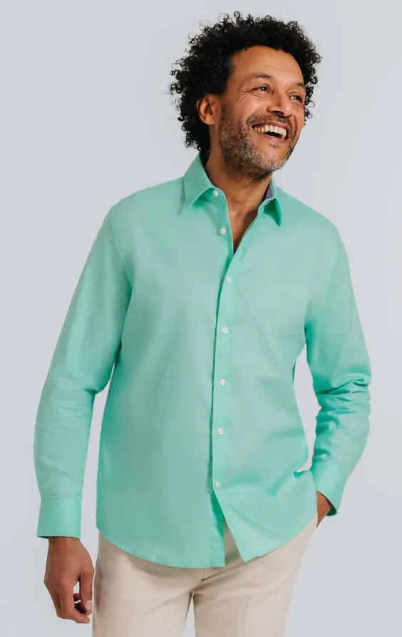 Aqua Linen Shirt Aqua Linen Shirt