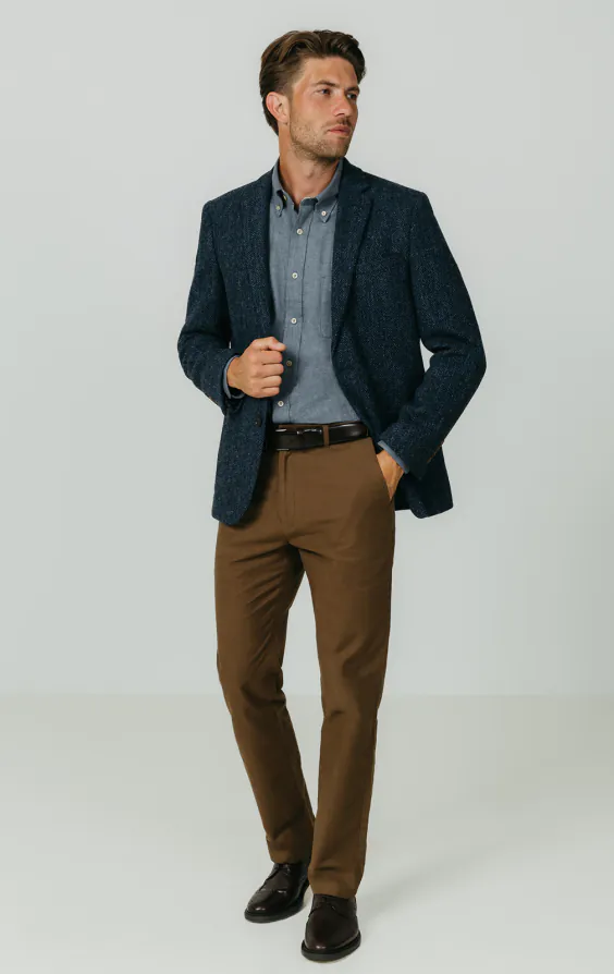 Blue Brushed Cotton Shirt - photo 1