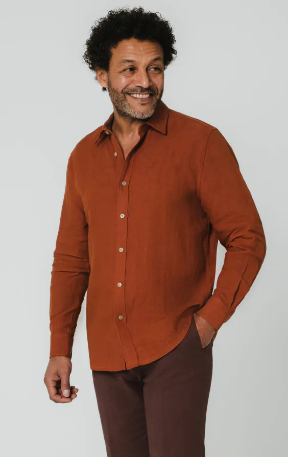 Rust Linen Shirt Rust Linen Shirt