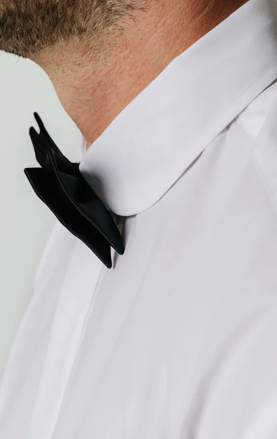 Penny Collar, White Tuxedo Shirt - photo 2